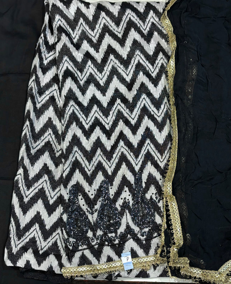 Shimmer Muslin Unstitched Dress Material